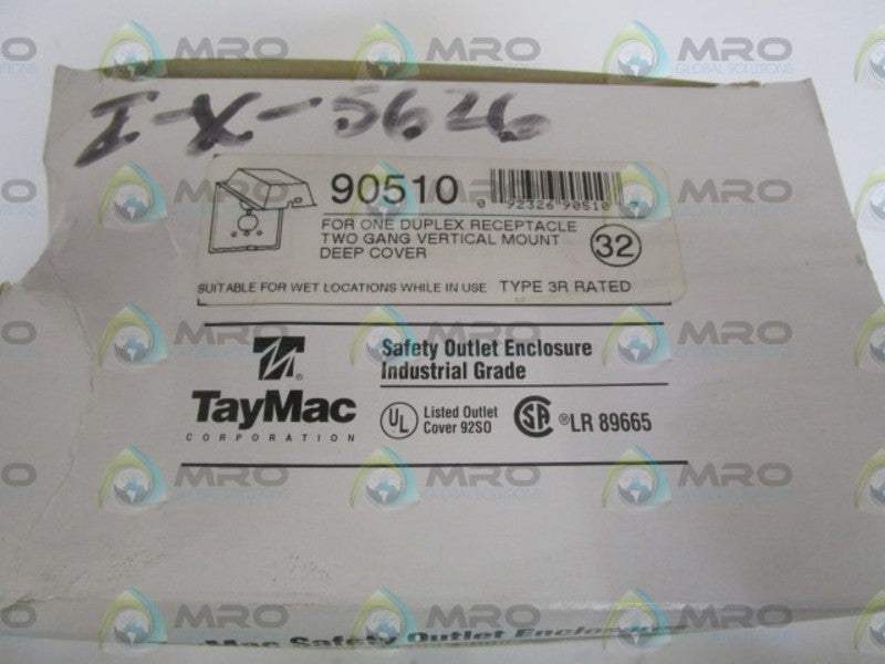 TAYMAC ONE DUPLEX RECEPTACLE 2-GANG MOUNT DEEP COVER 90510 NSMP
