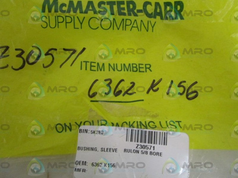 LOT OF 14 SLEEVE RULON 5/8 BORE BUSHING 6362 K156 NSNP