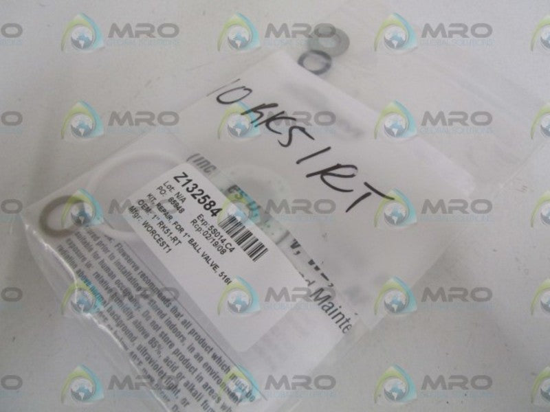 WORCESTER CONTROLS  1" BALL VALVE REPAIR KIT RK51-RT NSNP