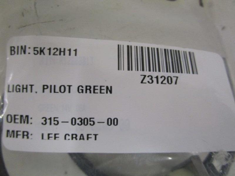 LOT OF 2 LEE CRAFT PILOT GREEN LIGHT 315-0305-00 NSNP