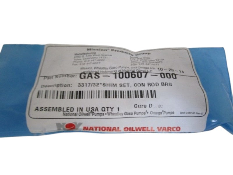 NATIONAL OILWELL VARCO SHIM SET GAS-100607-000 NSNP IN BAG