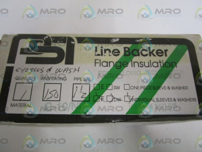 PSI 1-1/2" LINE BACKER FLANGE INSULATION G-10/NIT NSFS