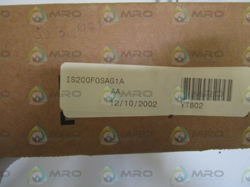 GENERAL ELECTRIC PC BOARD IS200F0SAG1AAA NSMP