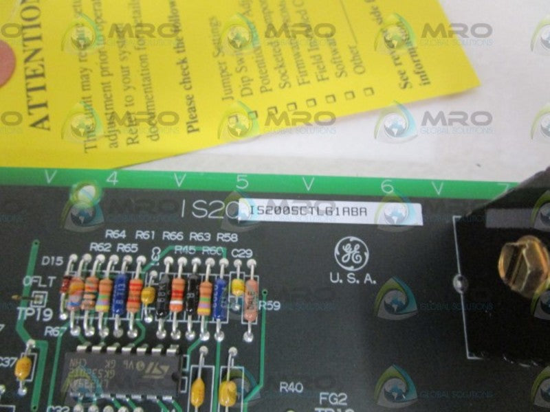 GENERAL ELECTRIC PC BOARD IS200SCTLG1ABA (REPAIRED) NSMP