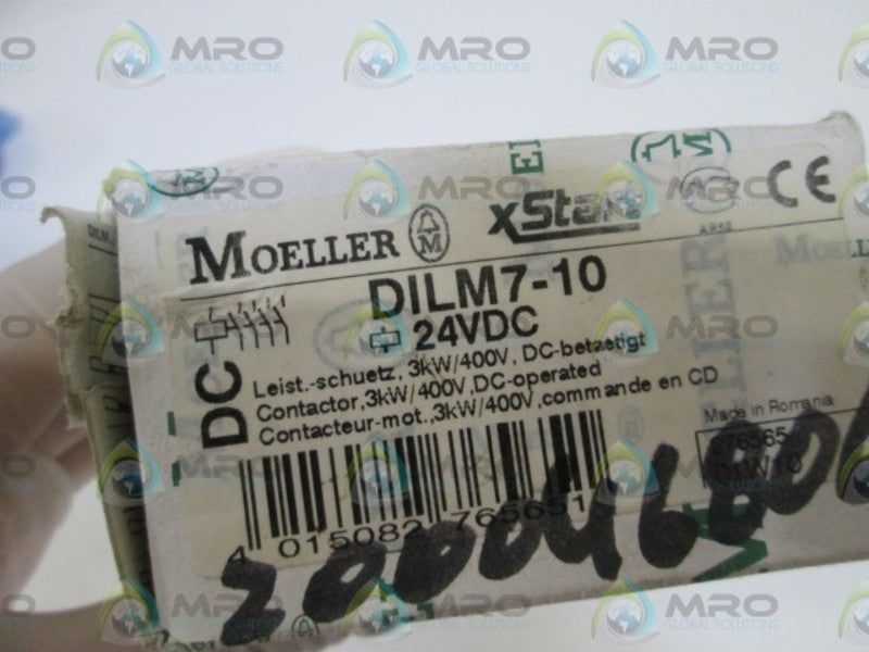 MOELLER CONTACTOR 24VDC  DILM7-10 NSMP