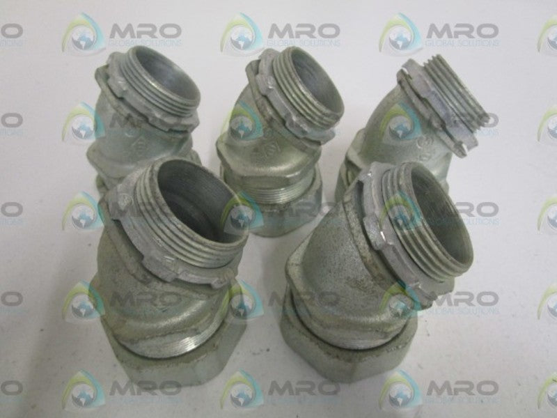 LOT OF 5 GOULD 1-1/4" CONNECTOR 13-125 NSMP