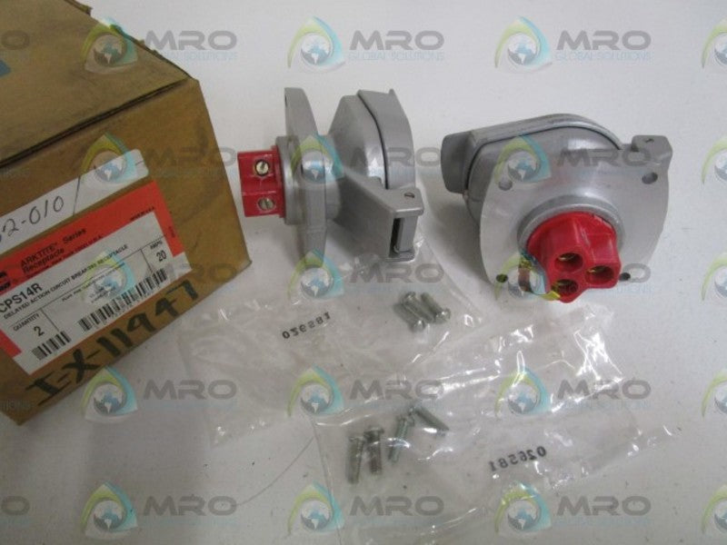 LOT OF 2 CROUSE-HINDS 20AMP RECEPTACLE CPS14R NSMP