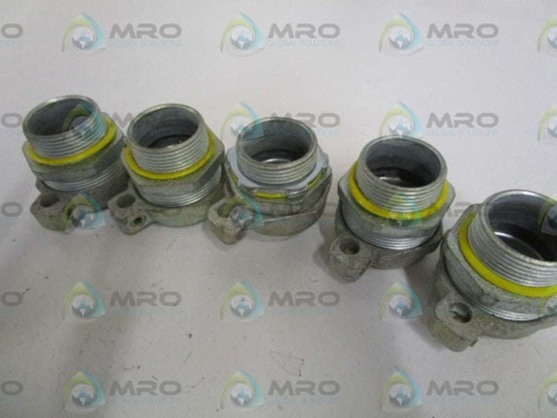 LOT OF 5 O-Z/GEDNEY 1-1/4" CONNECTOR 4Q-125L NSMP