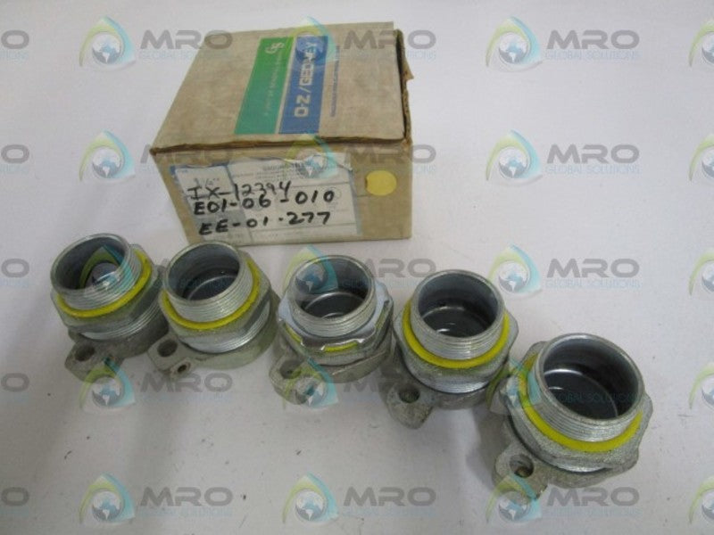 LOT OF 5 O-Z/GEDNEY 1-1/4" CONNECTOR 4Q-125L NSMP