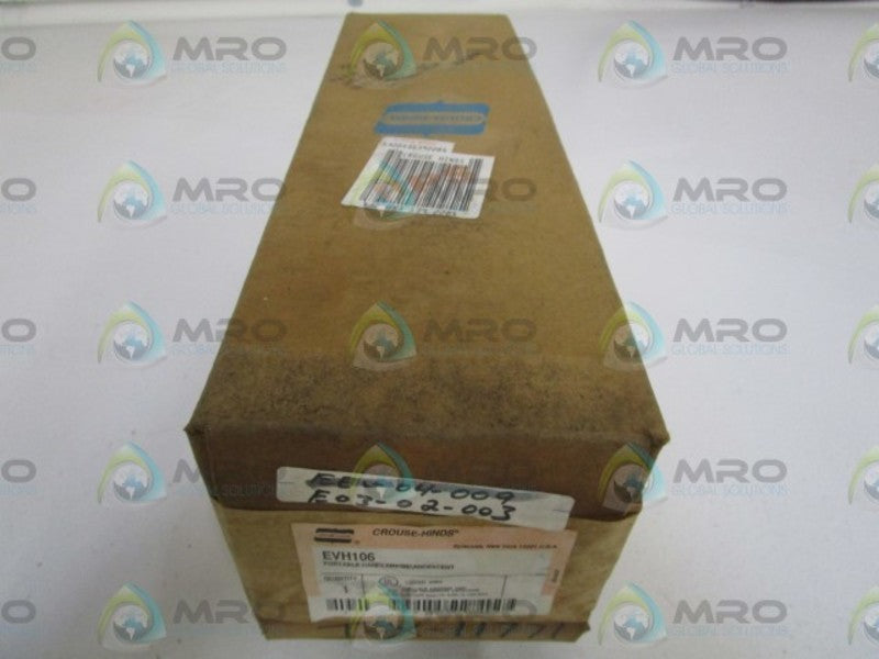 CROUSE-HINDS PORTABLE HANDLAMP EVH106 * FACTORY SEALED *