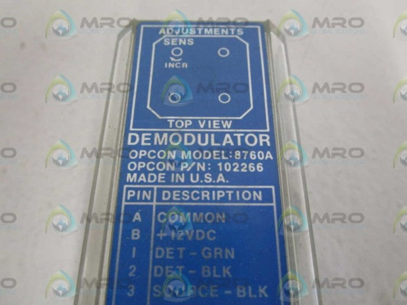 OPCON DEMODULATOR 8760A UNMP