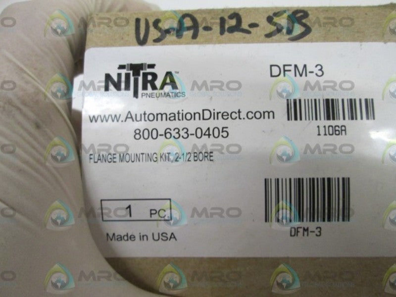 NITRA FLANGE MOUNTING KIT , 2-1/2 BORE DFM-3 NSMP