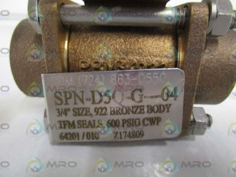 PBM 3/4" VALVE SPN-D5Q-G-04 NSNP