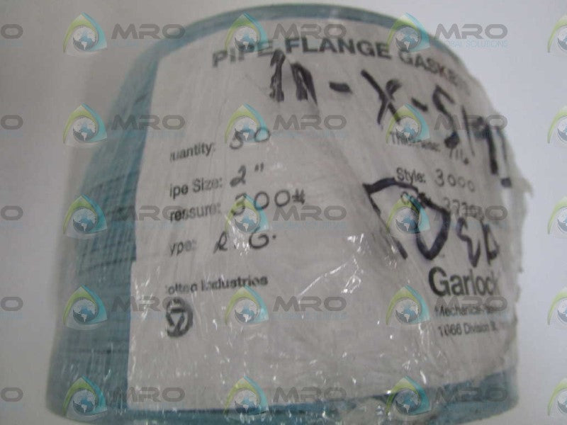 LOT OF 50 GARLOCK 2" PIPE FLANGE GASKET 300# ORIGINAL PACKAGE