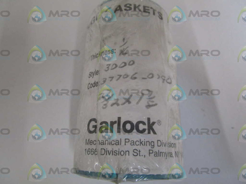 LOT OF 50 GARLOCK PIPE FLANGE GASKET 1/16" STYLE 3000 ORIGINAL PACKAGE