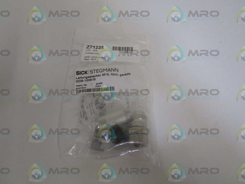SICK CONNECTOR DOS-1205-G NSNP IN BAG
