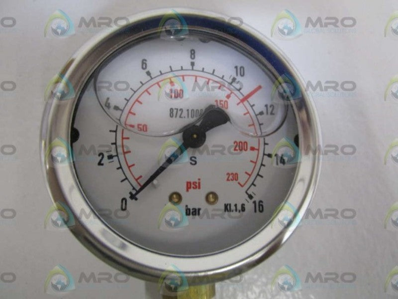 ATLAST COPCO 0-230PSI PRESSURE GAUGE 0872100037  NSMP