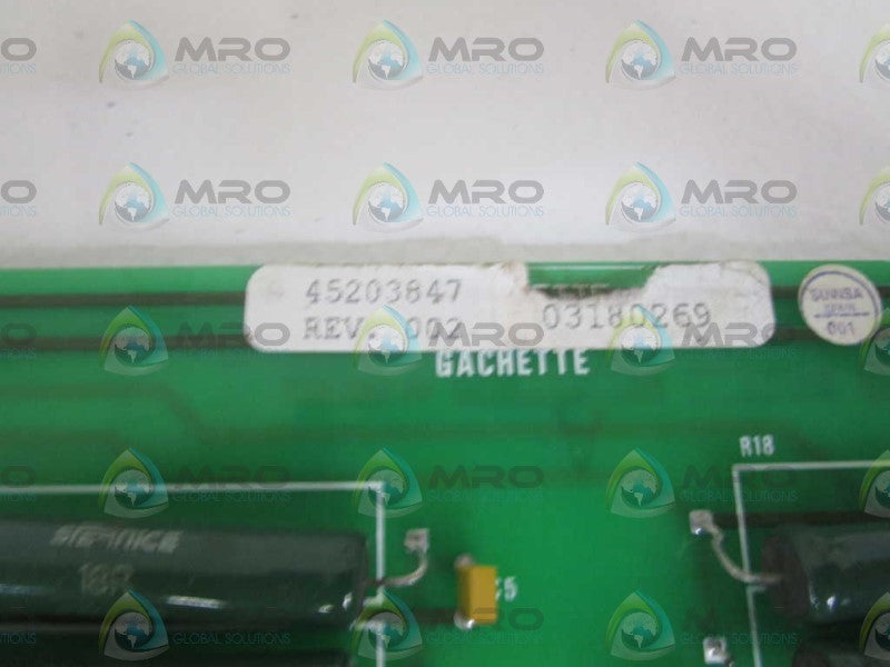 GENERAL ELECTRIC GACHETTE BOARD 45203847 UNMP