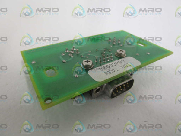GENERAL ELECTRIC HV DIVIDER BOARD 36003893 UNMP