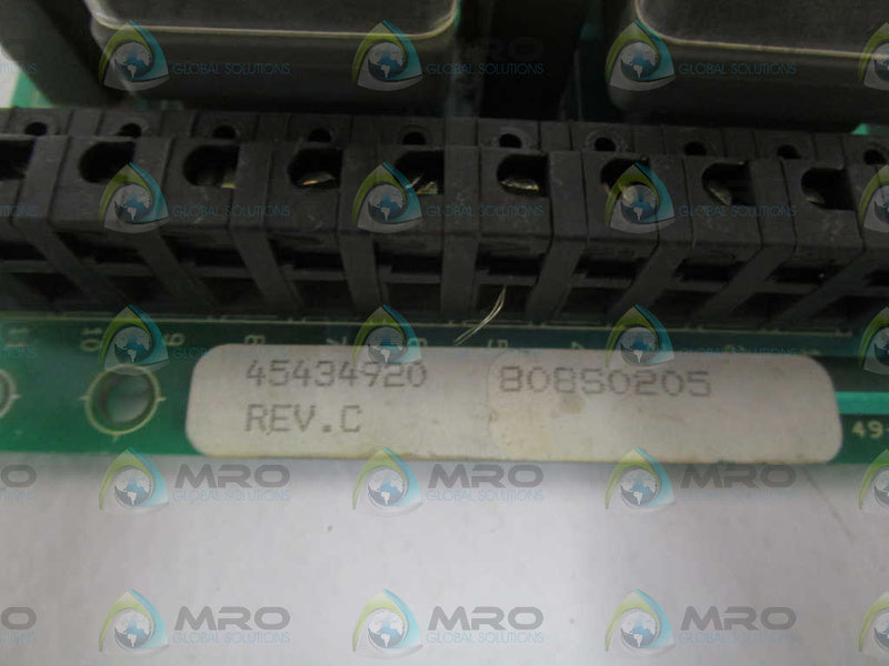 GENERAL ELECTRIC TUBE INTERFACE BOARD 45434920 UNMP