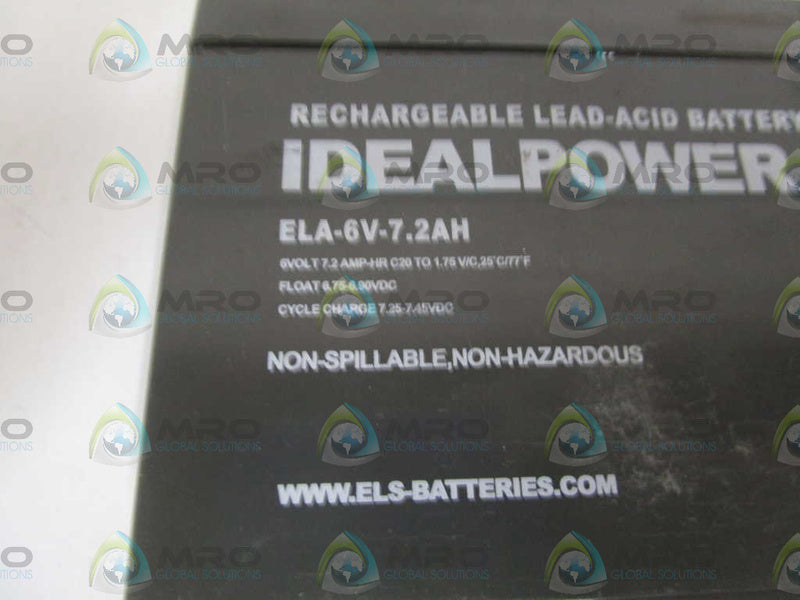 IDEALPOWER ELA-6V-7.2AH UNMP