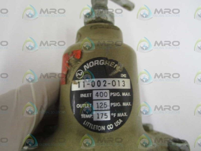 NORGREN 11-002-013 PNEUMATIC REGULATOR UNMP