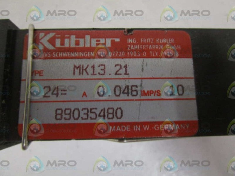 KUBLER MK13.21 COUNTER UNMP