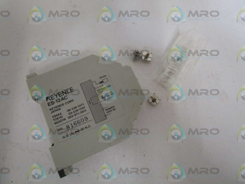 KEYENCE ES-12AC AMPLIFIER UNIT NSNP