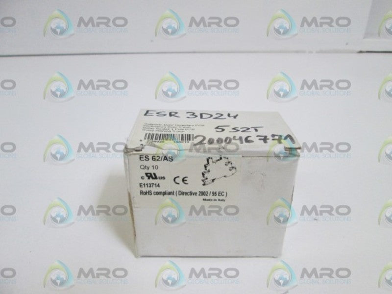 LOT OF 4 RELAY SOCKET ES 62/AS NSMP