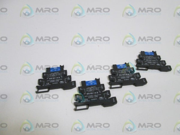 LOT OF 4 RELAY SOCKET ES 62/AS NSMP