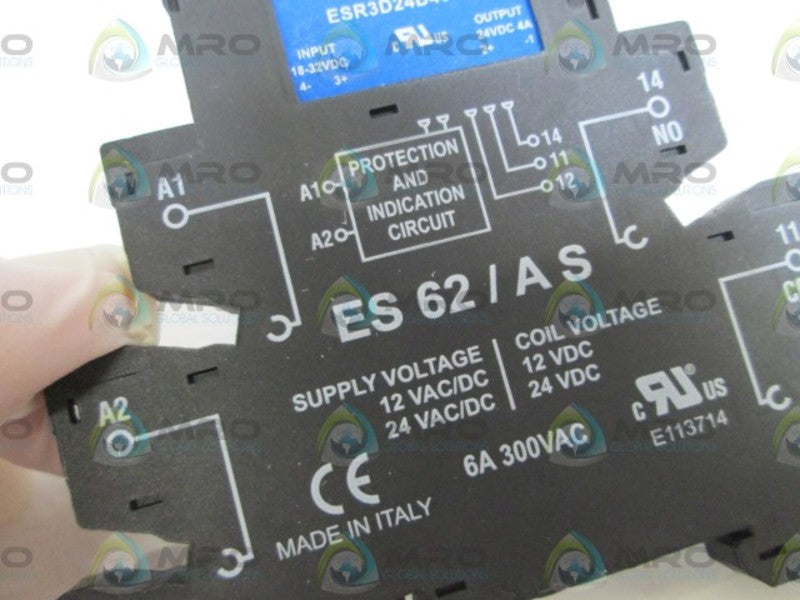 LOT OF 4 RELAY SOCKET ES 62/AS NSMP