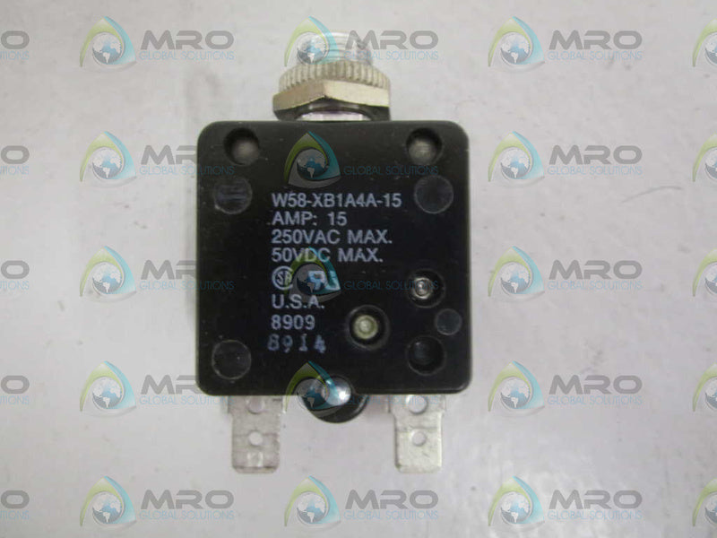 POTTER & BRUMFIELD W58-XB1A4A-15 CIRCUIT BREAKER 15A NSMP