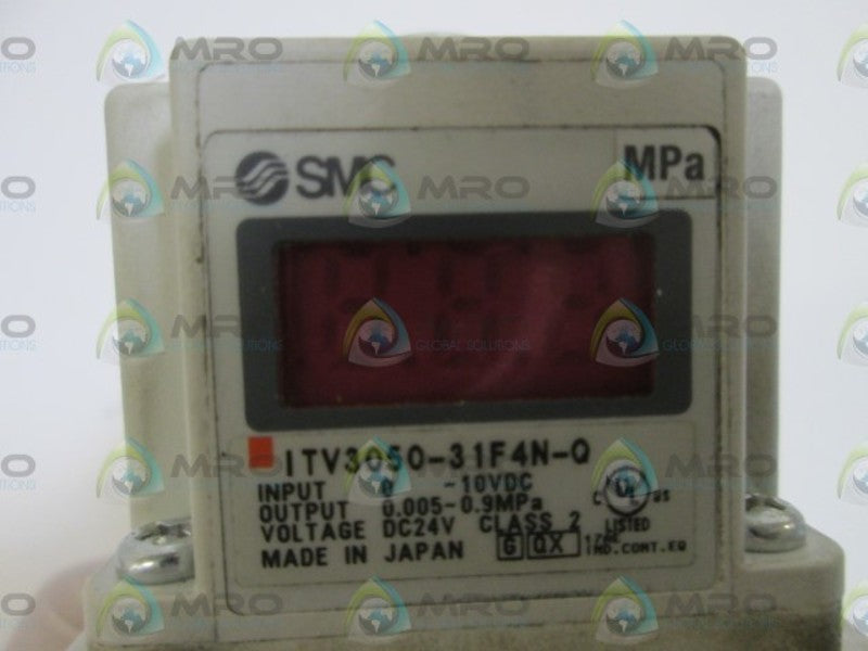 SMC PRESSURE REGULATOR ITV3050-31F4N-Q UNMP