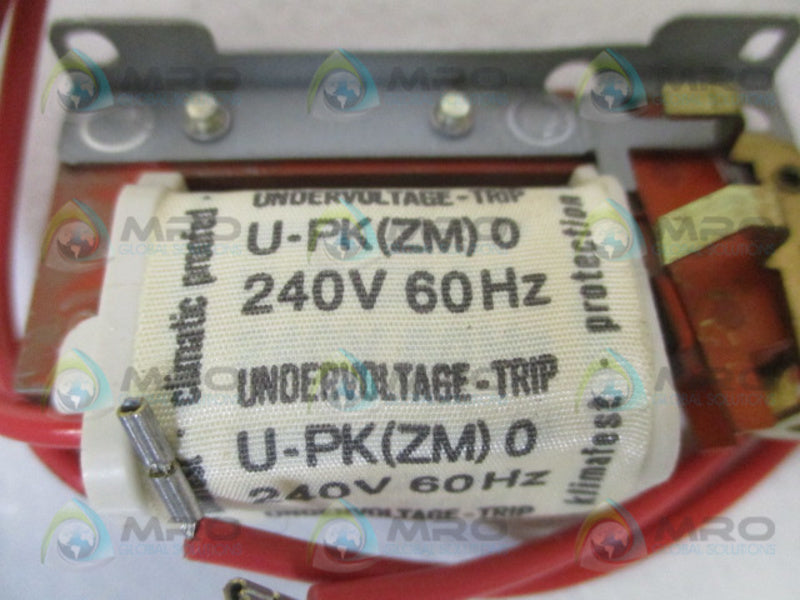 KLOCKNER MOELLER U-PKZM0 UNDERVOLTAGE TRIP 240V NSNP