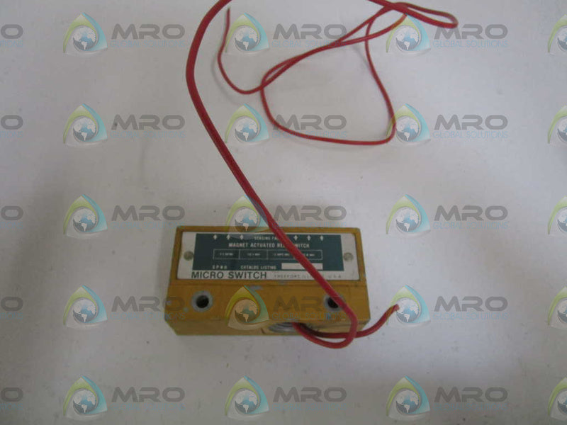 MICRO SWITCH 20FR1-6 MAGNET ACTUATED REED SWITCH UNMP