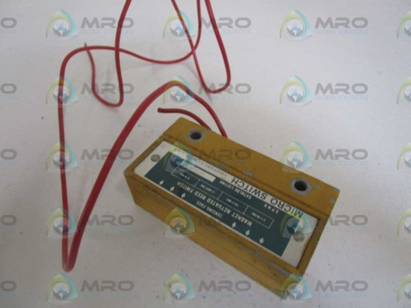MICRO SWITCH 20FR1-6 MAGNET ACTUATED REED SWITCH UNMP