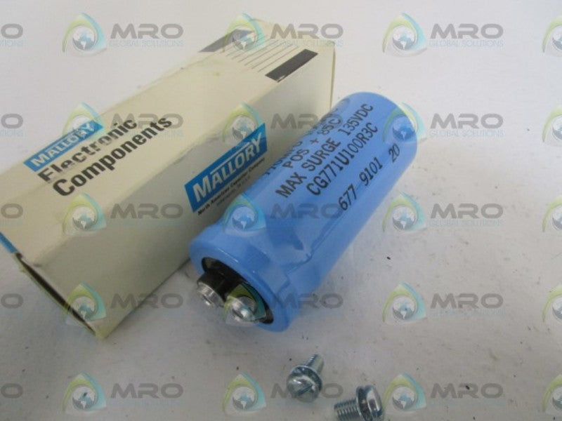 MALLORY CG771U100R3C 135VDC CAPACITOR NSMP
