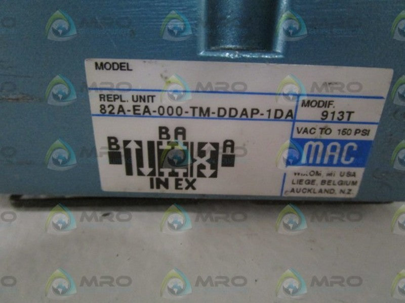 MAC 82E-EA-000-TM-DDAP-1DA SOLENOID VALVE UNMP