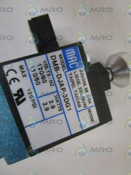 MAC DMB-DJAP-3DG1 SOLENOID VALVE NSMP