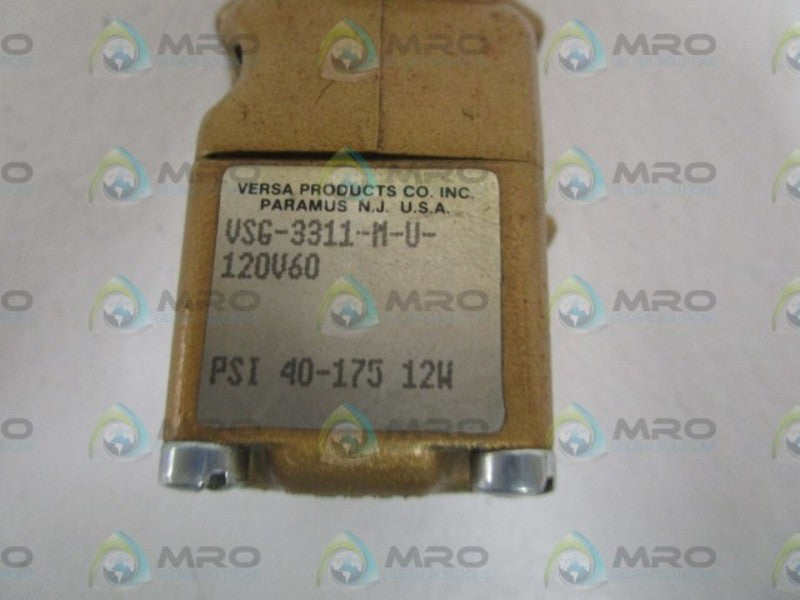 VERSA VSG-3311-M-U-120V60 SOLENOID VALVE UNMP
