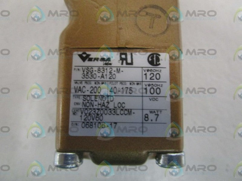 VERSA VSG-8312-M-3530-A120 SOLENOID VALVE NSMP