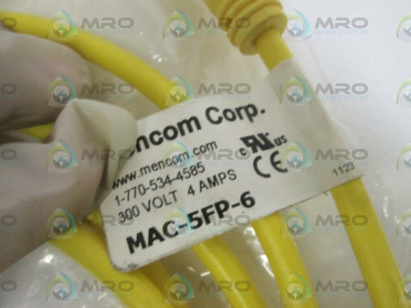 MENCOM CORP. CORD MAC-5FP-6 UNMP