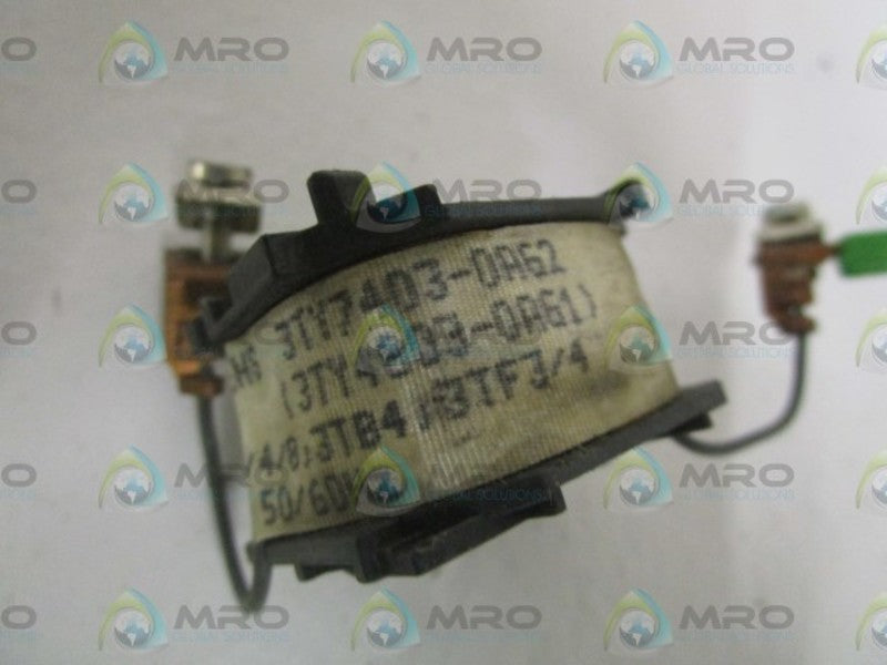 SIEMENS 3TY7403-0A62 110V COIL UNMP