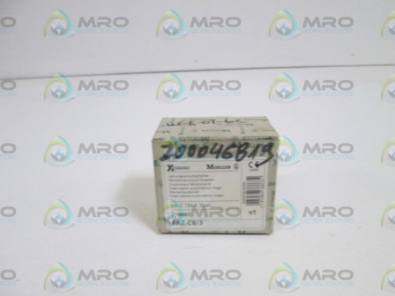 MOELLER MINI CIRCUIT BREAKER FAZ-C6/3 NSMP
