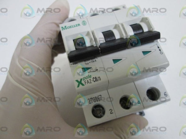 MOELLER MINI CIRCUIT BREAKER FAZ-C6/3 NSMP
