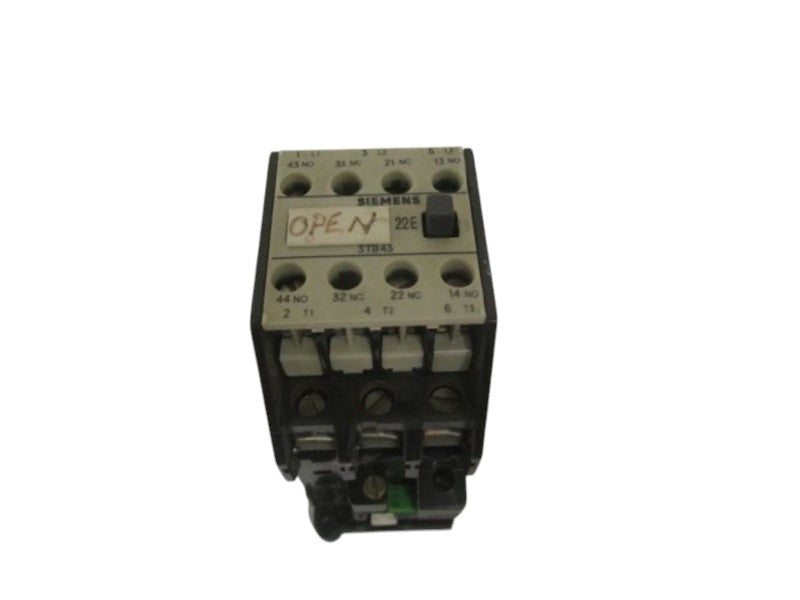SIEMENS 3TB4317-0AC1 24V CONTACTOR UNMP