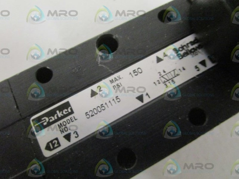 PARKER 520051115 PILOT RETURN SOLENOID VALVE (AS PICTURED) NSNP