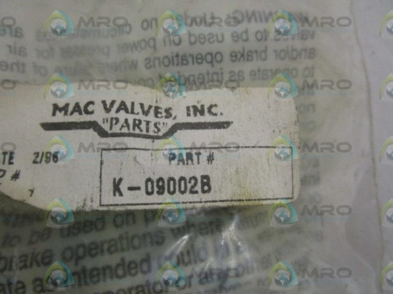MAC K-09002B VALVE REPAIR KIT NSMP