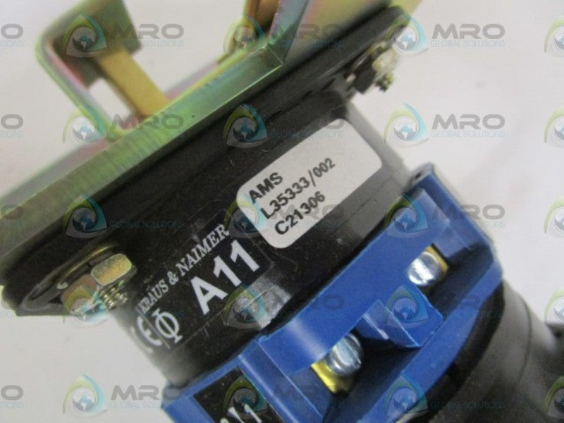 KRAUS & NEIMER A11 AMSL35333/002 ROTARY SWITCH NSNP