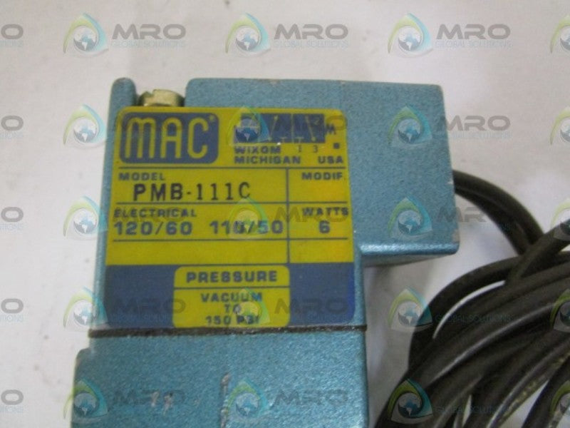 MAC PMB-111C VALVE COIL 120/110V NSNP
